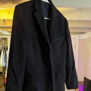 Jcrew Ludlow Cashmere Wool Top Coat Men's 36R Navy